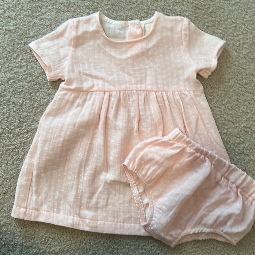 Pink and white Boutique two-piece set